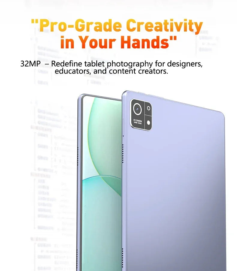 2026 NEW 10.1inch Latest Global Tablet Pad 16GB+1024GB Android 13 Soft Light Screen Ultra WiFi GPS WPS 5G PC