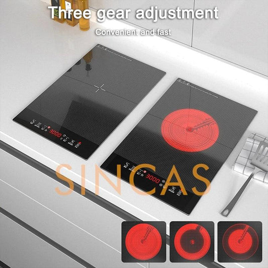 3000W Embedded Induction Cooker Single Stove Electric Ceramic Stove Multifunctional Commercial High Power Household Fire Boiler