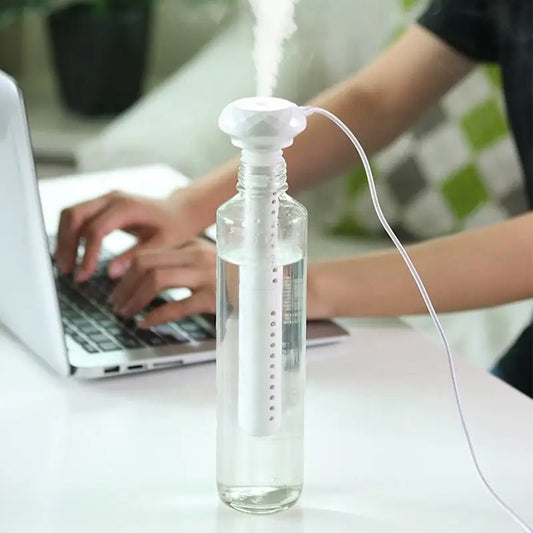 USB Humidifiers Ultrasound Mini Home Air Diffuser Car Purifier Aroma Anion Mist Maker With Romantic LED Lamp Portable Humidifier