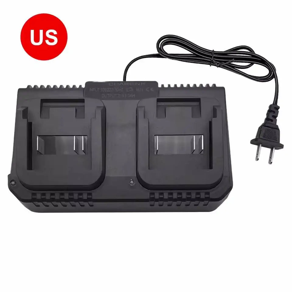Lithium Battery Dual Charger 2 Ways Power Tool Battery Charger EU/US Plug For Makita 18V 21V Battery BL1415/1815/1830/1850