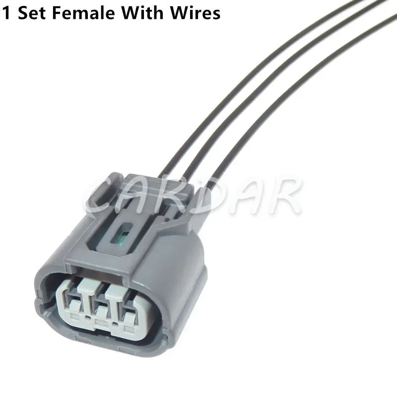 1 Set 3 Pin 6189-0968 6918-1833 Automotive Connector AC Assembly Head Lamp Plug Light Socket For Car Honda
