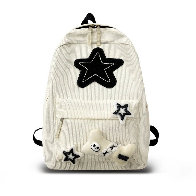 Black Grey White Red Versatile Backpack High Quality Large Capacity Waterproof Travel Bag Washable Nylon Computer Bag Unisex