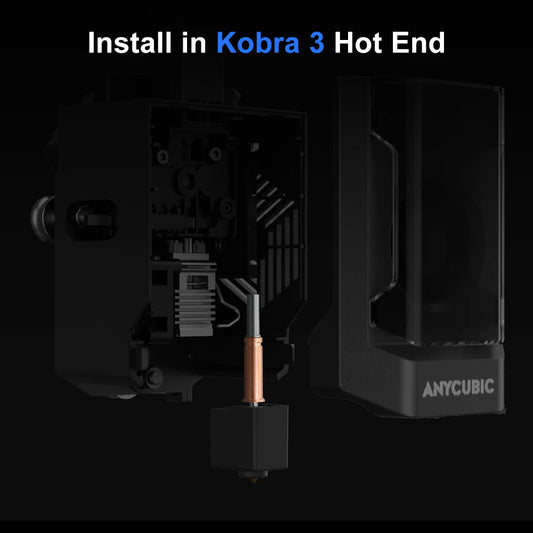 Anycubic Kobra 3 Combo Spare parts Bimetal Heat Break Brass Nozzle Upgrades Throat Throats Hot End 3D Printer Accessories