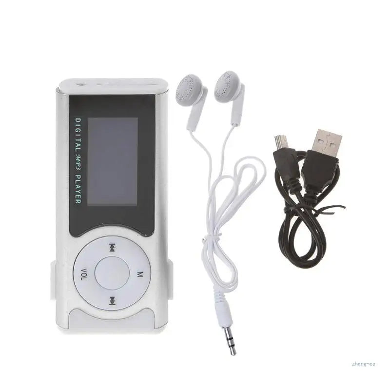 Mini USB Aluminum LCD Screen 32GB Card Clip Design Digital Music MP3