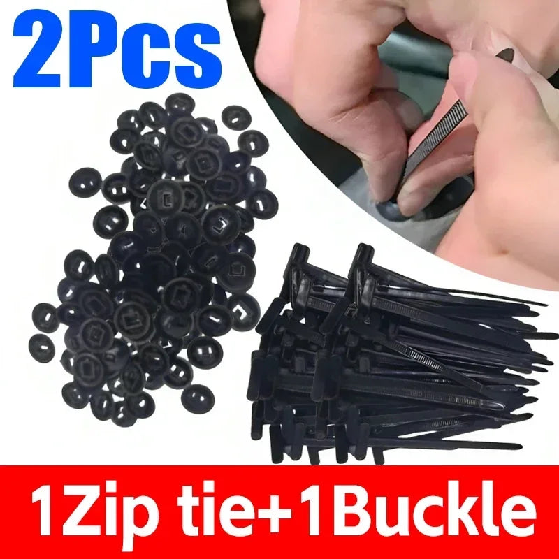 Self-Locking Clip Multi-Purpose General Purpose Nylon Cable Tie Auto Fasteners Screws Replacement Clips Car Accessories 1-40 Pcs