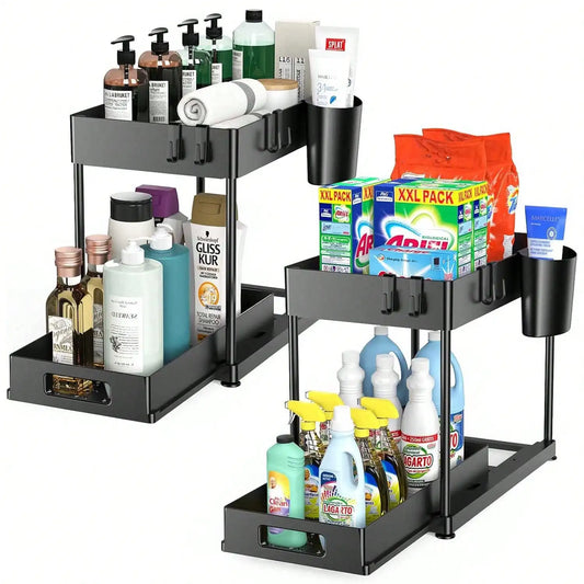 1/2PCS Under Sink Organizers And Storage, Large Capacity Heavy Load Pull-Out Under Sink Shelves With Sliding Drawer For Kitchen And Bathroom,Halloween Gifts by PDG ibma
