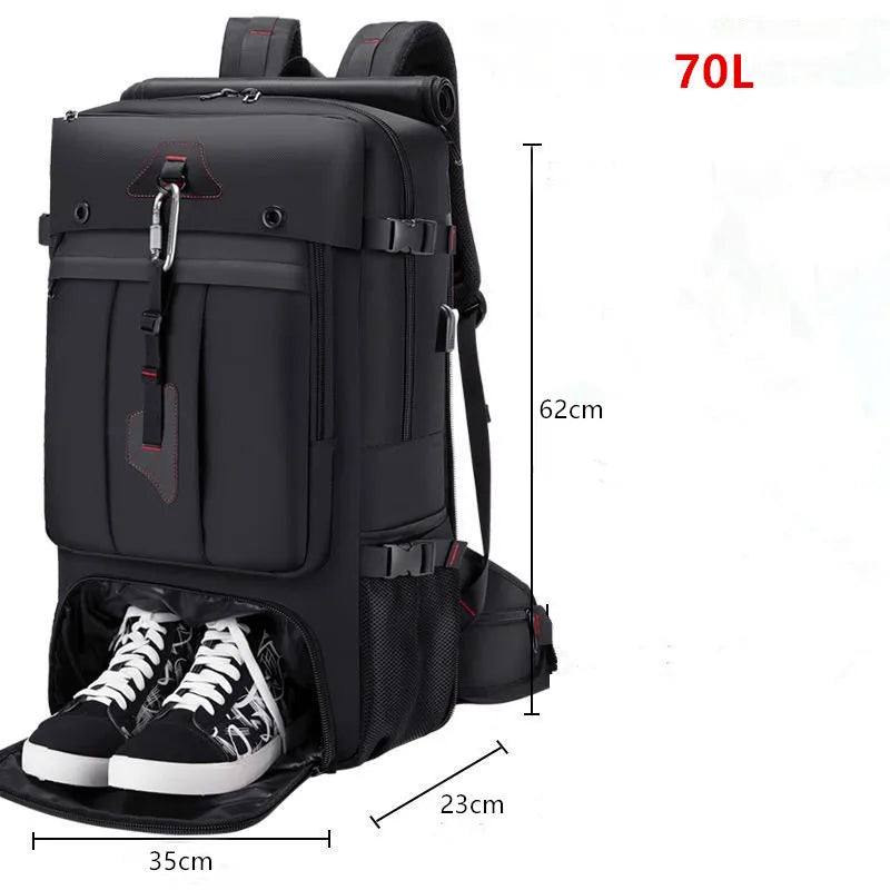 50L 70L Large Capacity Travel Backpack Luggage Sports Training Fitness Independent Shoes Storage Bag Laptop Bags