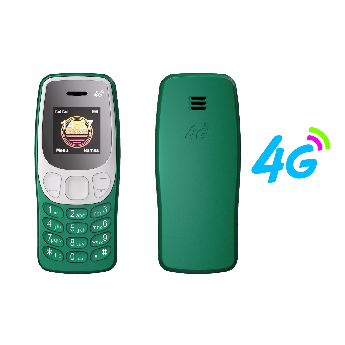 SERVO BM80 LTE 4G Mini Mobile Phone Dual SIM Standby Speed Dial Blacklist Call Recording 0.85" Screen Super Small Phones Back-up