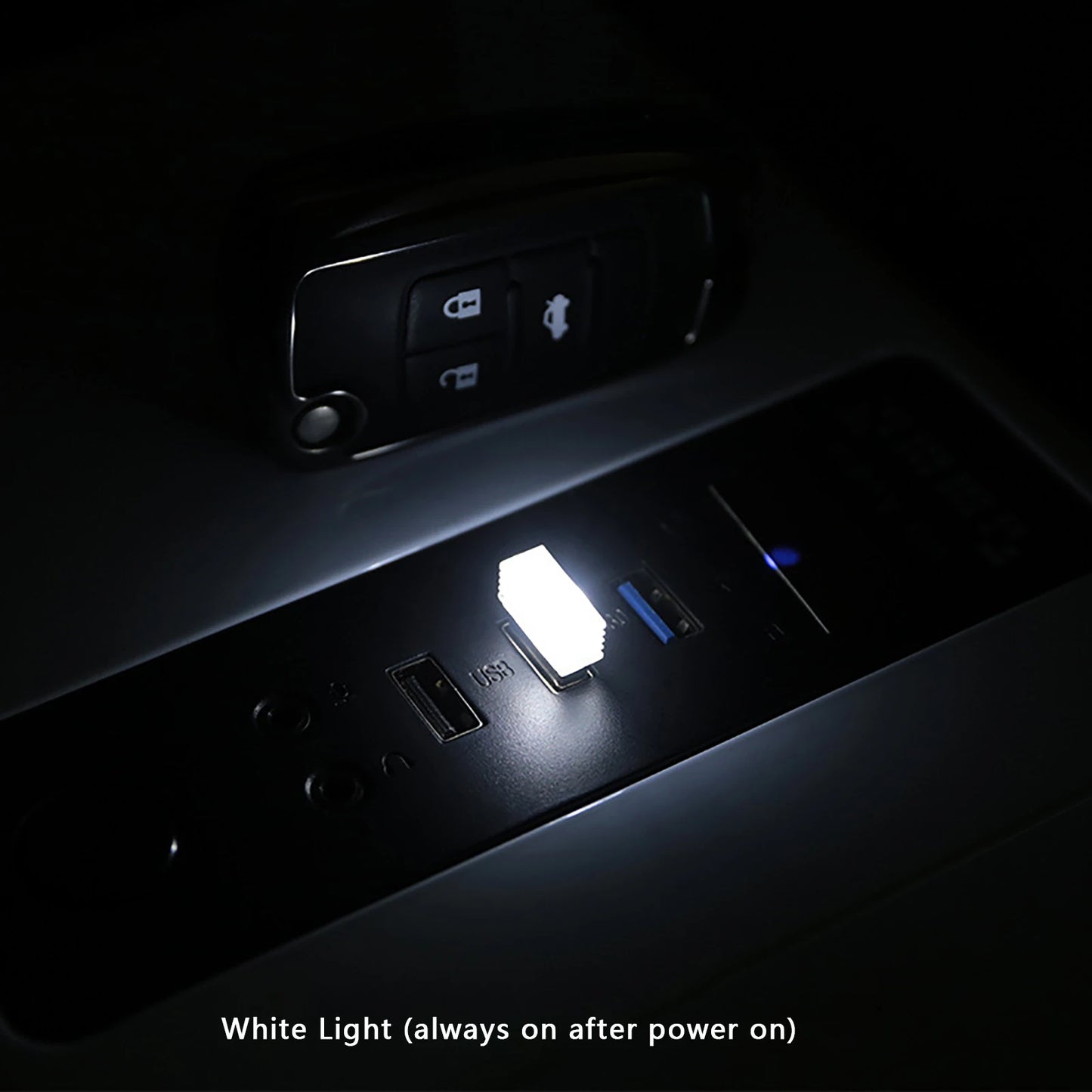 Mini USB Car Light Universal Portable USB Atmosphere Light DC 5V USB LED Car Interior Lighting kit for Laptop Night Home Office