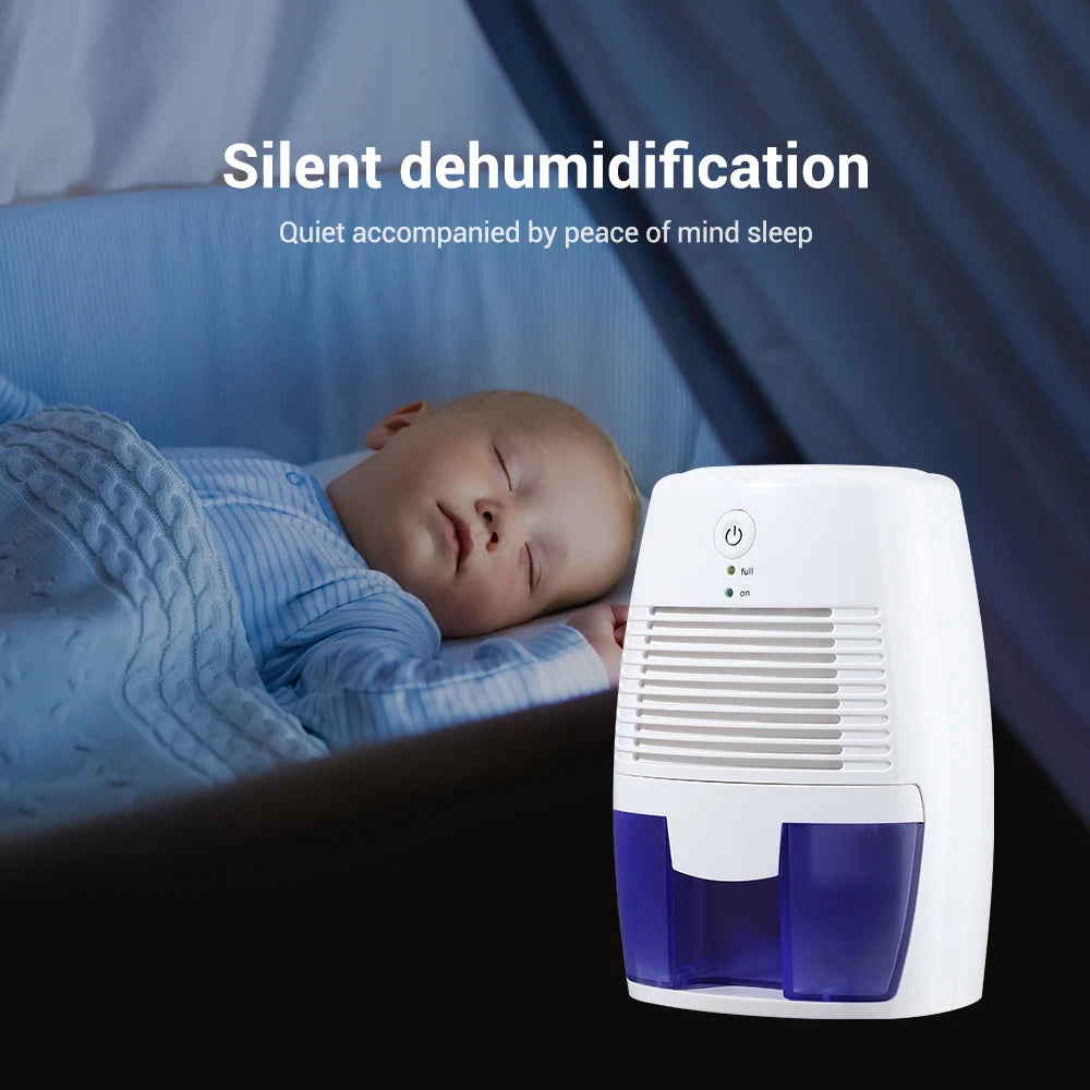 Home Mini Dehumidifier Portable Bedroom Quick Moisture Air Dryer Mute Absorber Bathroom Closet Dehumidifier Desiccant USB Plug