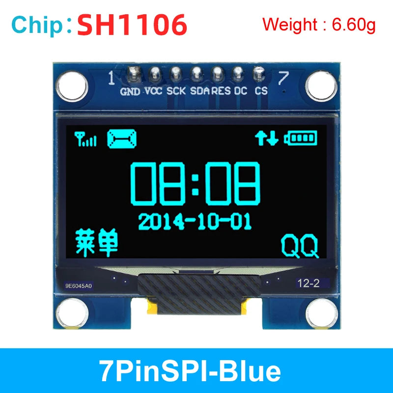 1.3 inch OLED module SPI/IIC I2C Communicate white/blue color 128X64 1.3 inch OLED LCD LED Display Module 1.3" OLED Module