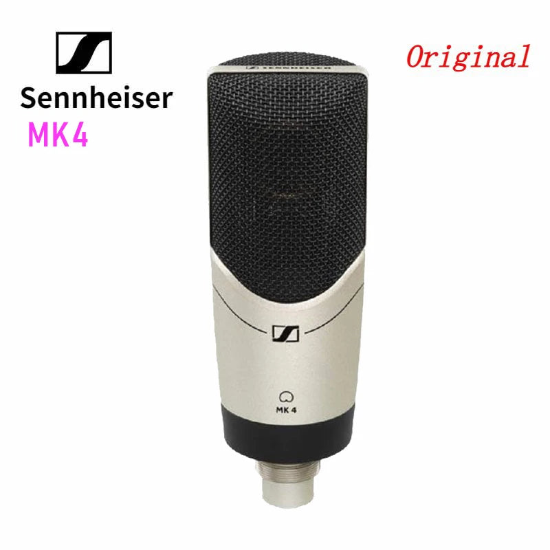 Sennheiser MK4 Professional Live Streaming Condenser Mic Low Noise Vocal Microphone For Online Singing Podcast Studio Recording