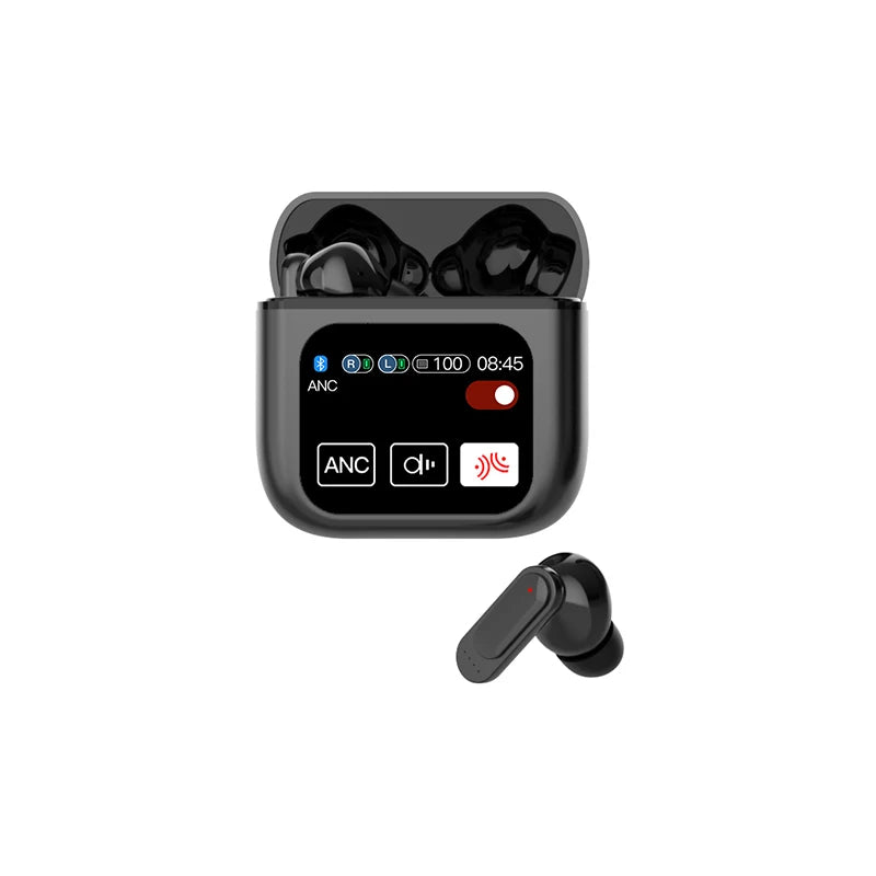 SE60 High quality Touch Screen ANC Wireless Earphones TWS Noise Cancelling Earbud Bluetooth 5.3 Long Battery life HiFi Headphone