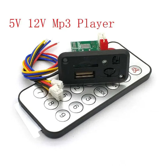 Mini 5V MP3 Decoder Board 3W*2 Decoding Module MP3 WAV U Disk TF Card USB Amplifier Speaker Audio Board with Remote Control Wire