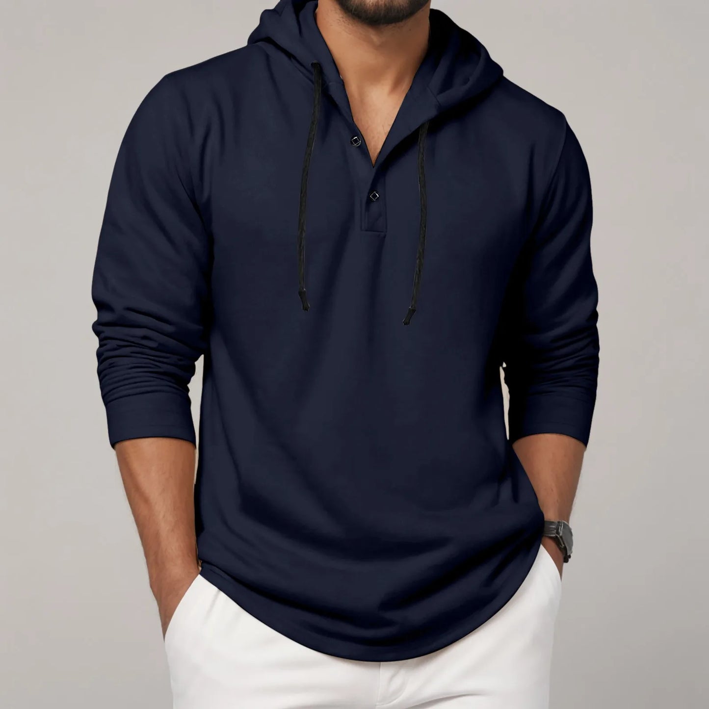 Men'S Hoodie Long Sleeve Button Shirt Casual Beach Yoga Sweatshirt Oversized Hoodie Sweatshirts Casual Shirts For Male Loose