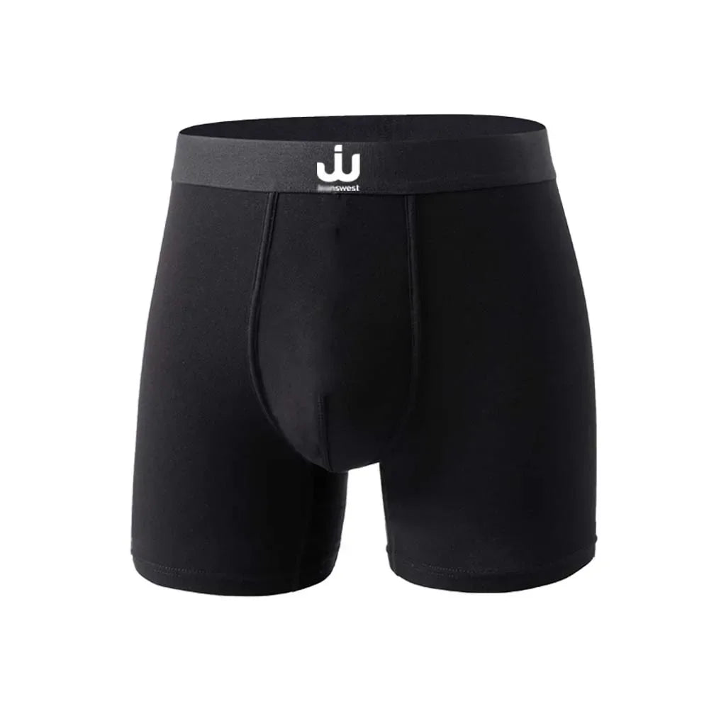 5Pcs Bamboo fiber Long Boxer for Man Seamless Breathable Man Underwear U Convex Male Underpants High elasticity Men's panties