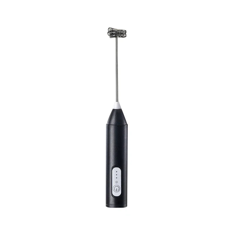 Electric Milk Frother 2 In 1 Rechargeable Blender Stainless Steel 3 Speeds Coffee Mixer Egg Beater Handheld Foam Maker Tools