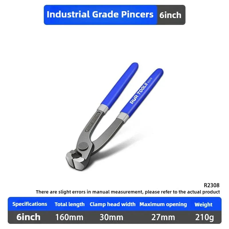 RUR Tower Pincers Non-slip Grips Pliers Flat Mouth Cattle Horse Hoof Nippers Snips Puller Hand Tools Pulling Nails Cutting Wires