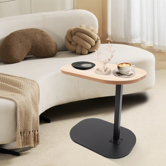 Modern Freestanding C-shaped Side Table Small Coffee Table Height Adjustable Side Table