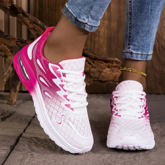 YRZL Women Sneakers Shoes Breathable Lightweight Running Shoes Non Slip Wear Resistant Comfortable Women's Walking Shoes