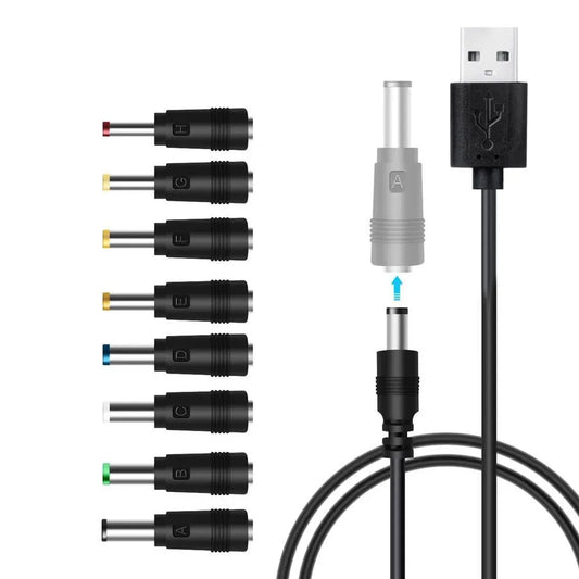 USB To DC Power Line 6.3/5.5/4.0/3.5 Circular Hole Fan Sound Desk Lamp Toy Cleanser Charging Line Extension Cord Power Cord
