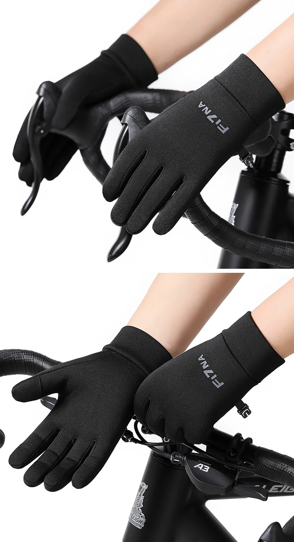 GTUBIKE Autumn Winter Outdoor Cycling Gloves Gym Fitness Sports Running Warm Touch Screen Nonslip Gloves Motorcycle Gloves