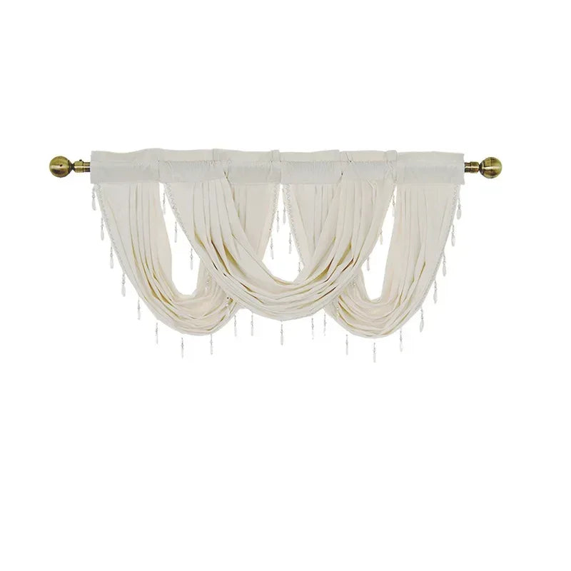 Velvet Valance Small Curtain for LivingRoom Bedroom Kitchen Hotel Hall Luxury Home Decoration High Quality Fabric Partition