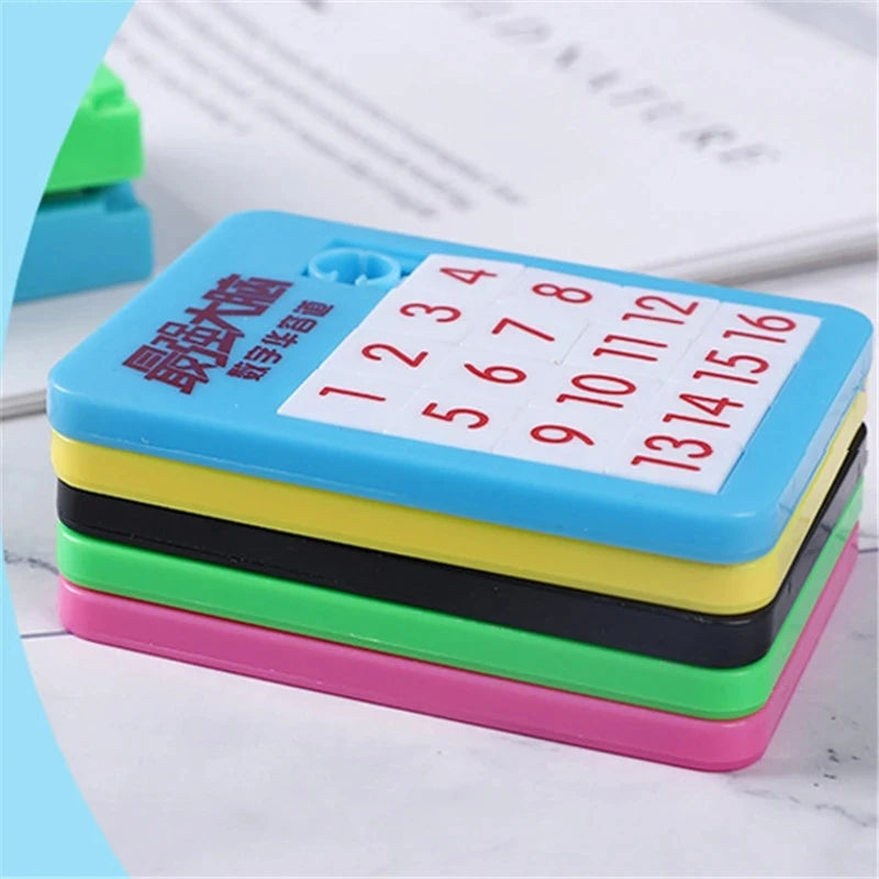6PCS Random Number Animal Puzzle Plastic Moving Sliding Children's Early Education Jigsaw Puzzle Toy School Kindergarten Gift