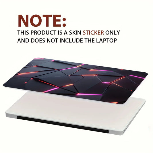 2-Pack Pattern Laptop Art Cyberpunk Decal Case, Universal Netbook Skin Stickers Non-Reusable Laptop Skin
