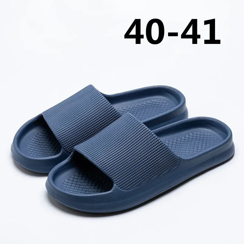 Youpin Thick Platform Women Bathroom Home Slippers Cloud Slippers Soft Sole EVA Indoor Slides Sandals Summer Non-slip Mi