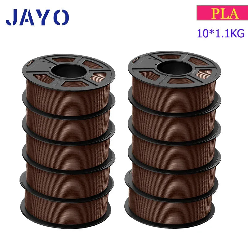 JAYO 3D Filament PLA 8Rolls 10Rolls 175mm 3D printing no bubbles no drawing smooth multiple colors optional 11kg for 3D printing