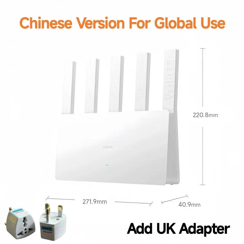 Xiaomi BE5000 Router Wi-Fi 7 Dual-Band Mesh System 2.4/5GHz with 2.5G Port IPTV Support OFDMA Signal Boost for Home or Gaming