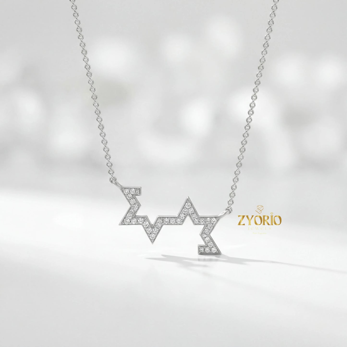 Night Sky Charm Diamond Pendant Necklace 925 Sterling Silver Luxury Jewelry Women Trendy Fashion Statement Wedding Engagement