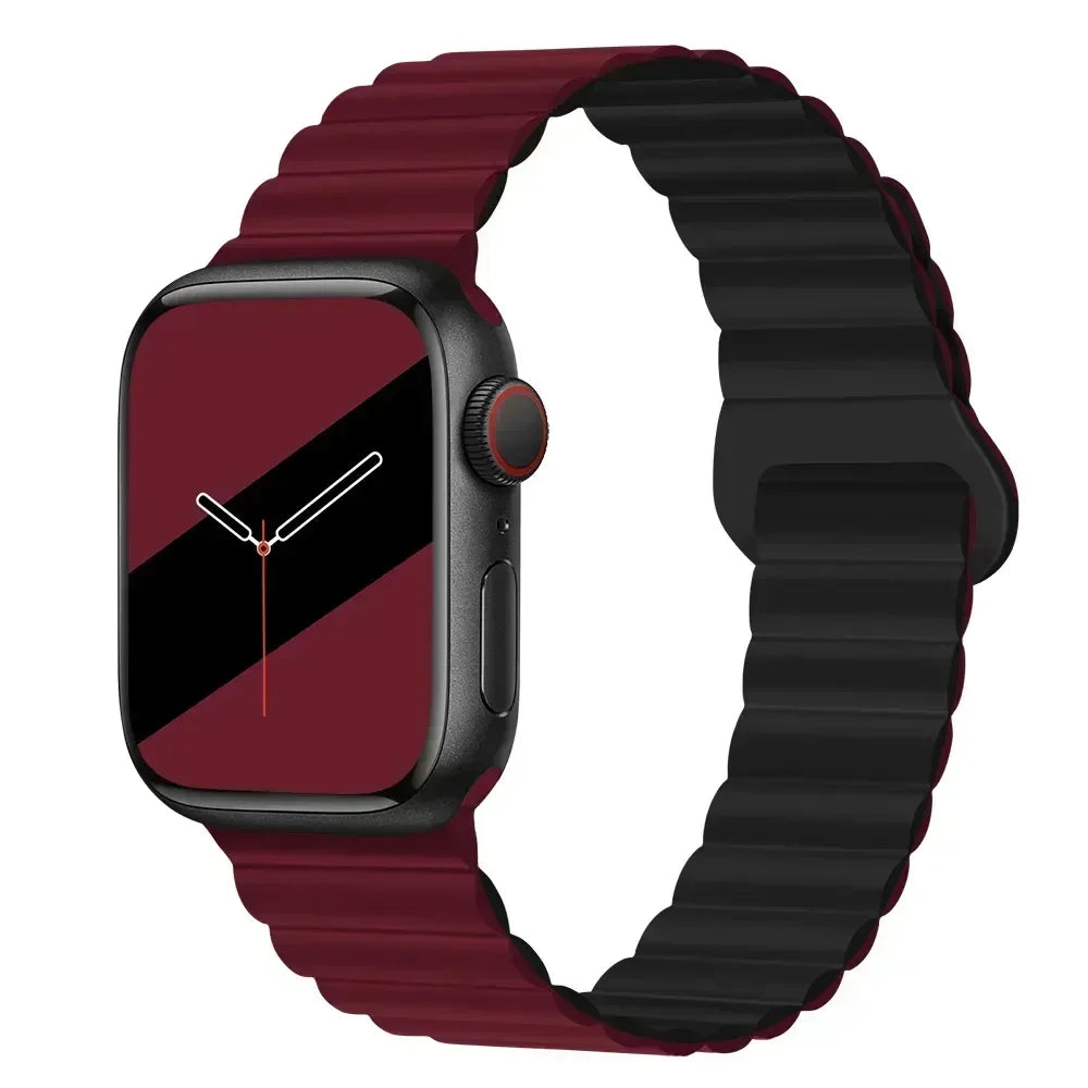 NEW Original Liquid Silicone Magnetic bands for Apple watch band Ultra 2 Series 9 SE iwatch 42mm 44mm 45mm 49mm 38mm 40mm 41mm