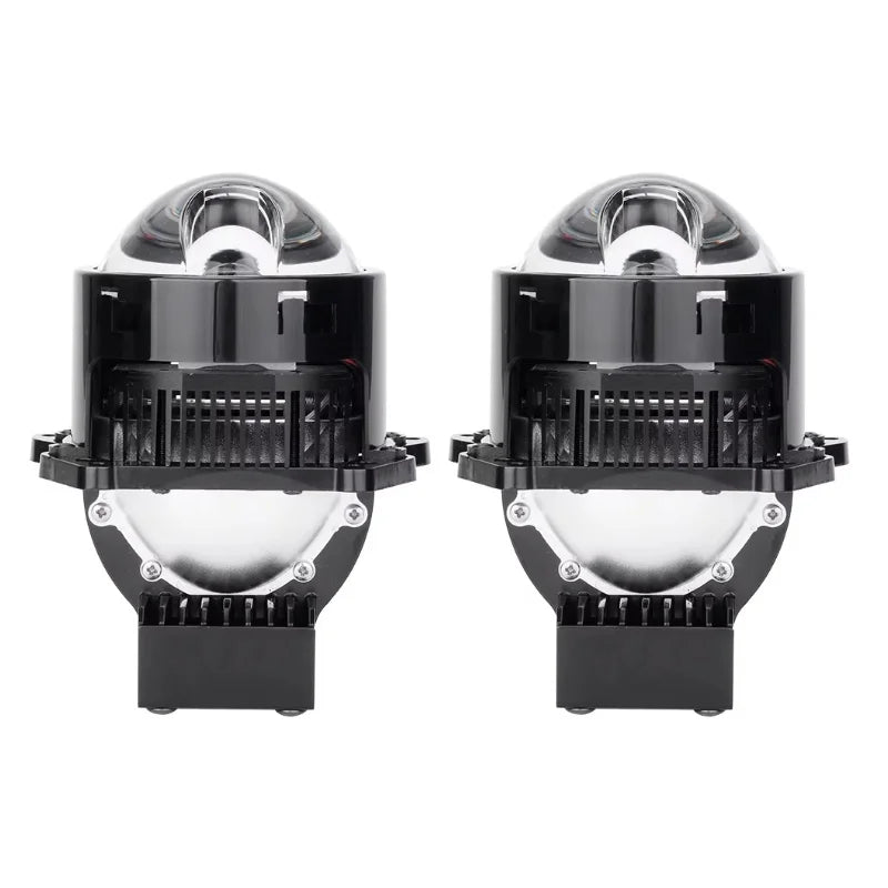 Bi LED Projector Lenses 3 Inch For Hella Headlight Hyperboloid Dual Lens High Beam Laser 6000K Auto Lamp Car Light Retrofit Kit