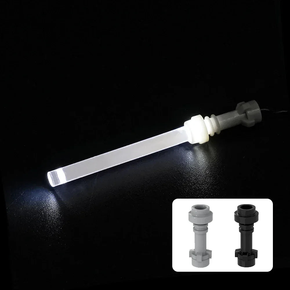 Famous Star Movies LED USB Glowing Light saber Building Block Weapon Accessories Toys Children Boy Educational Birthday Toys DIY
