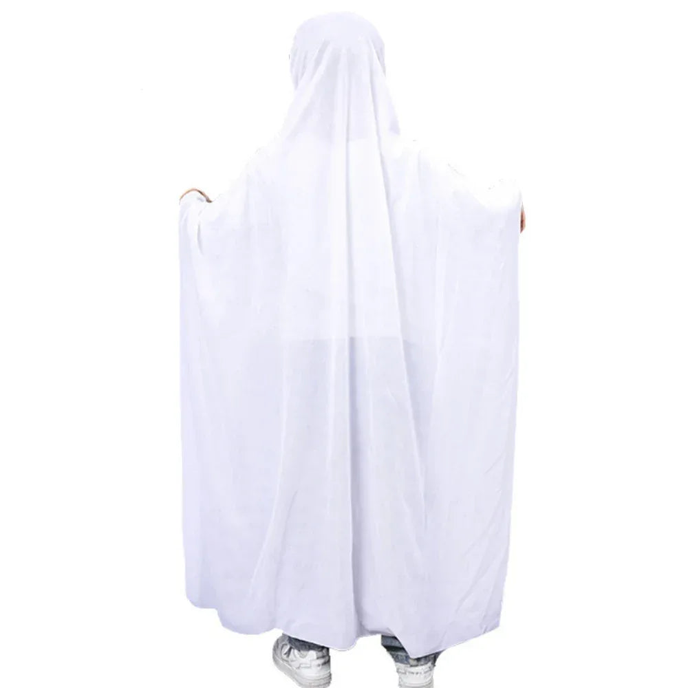 1 set of Halloween Cloak Party White Clothes Masquerade Kids Funny Ghost Cloak Halloween Ghost Festival Prank Party Decoration