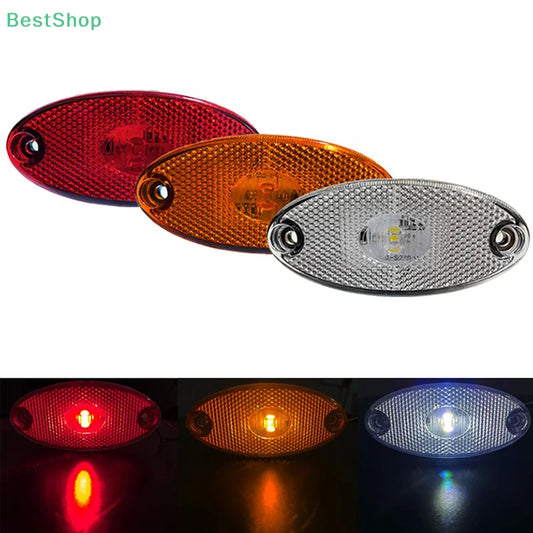 1PC 12V 24V Led Side Marker Lights for Trailer Trucks Caravan Side Clearance Marker Light Lamp Led Lorry Amber Red White