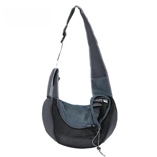 Pet backpack, portable shoulder bag for travel, hands-free outdoor crossbody bag suitable for cat and dog pet supplies