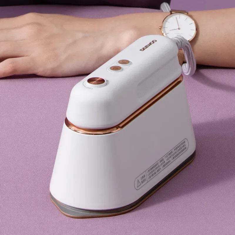 DAEWOO Portable Steam Iron Mini Electric Garment Steamer Clothes Hanging Machine For Travel Business Trip HI-029