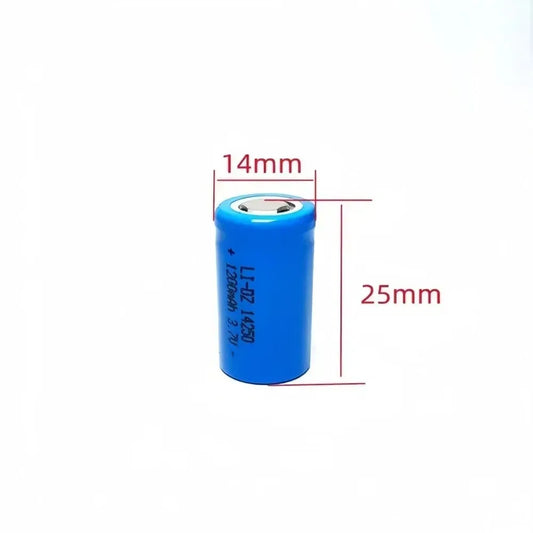 4pcs/lot 14250 rechargeable lithium battery LS14250 ER14250H 1/2-R6 1/2 AA 1200mah rechargeable 3.7V lithium battery