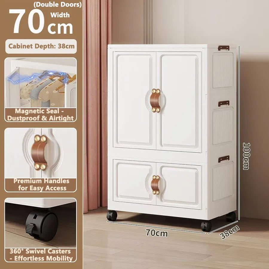 Locker Locker Locker Household Locker Clothes Installation Free Plastic Multi Layer Foldable Large Capacity Practical Cabinet