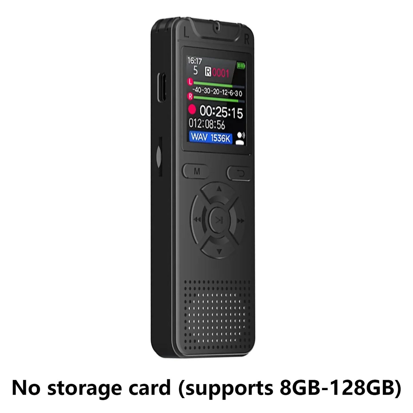 Digital Voice Activated Recorder with Playback MP3 Player Sound Audio Recorder Professional Mini USB Flash Drive Recording
