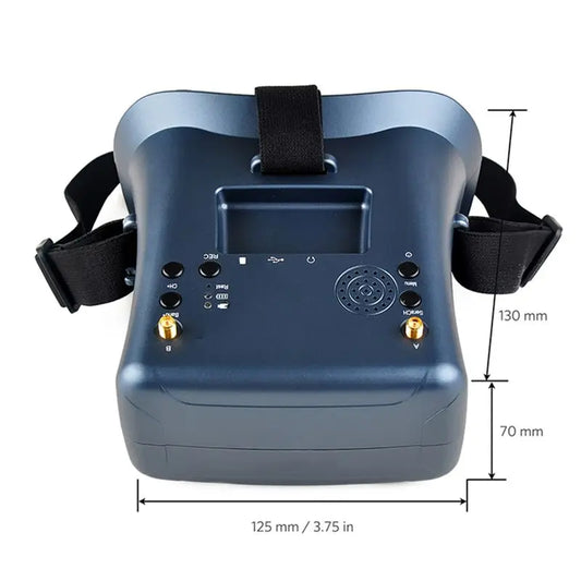 008D FPV Goggle 5.8GHz 40Ch Receiver with DVR 3.7V/2000MAh Battery 4.3 Inch HD LCD 16: 9 for Racing Drone BWhoop Drone-ABWO