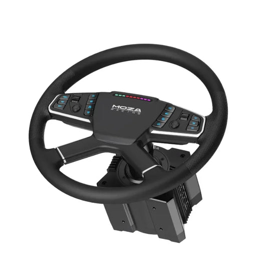 MOZA TSW Truck Wheel Bundle with R9 V3 base and SR-P pedals Euro Truck Simulator 2 (ETS) Steering Wheel