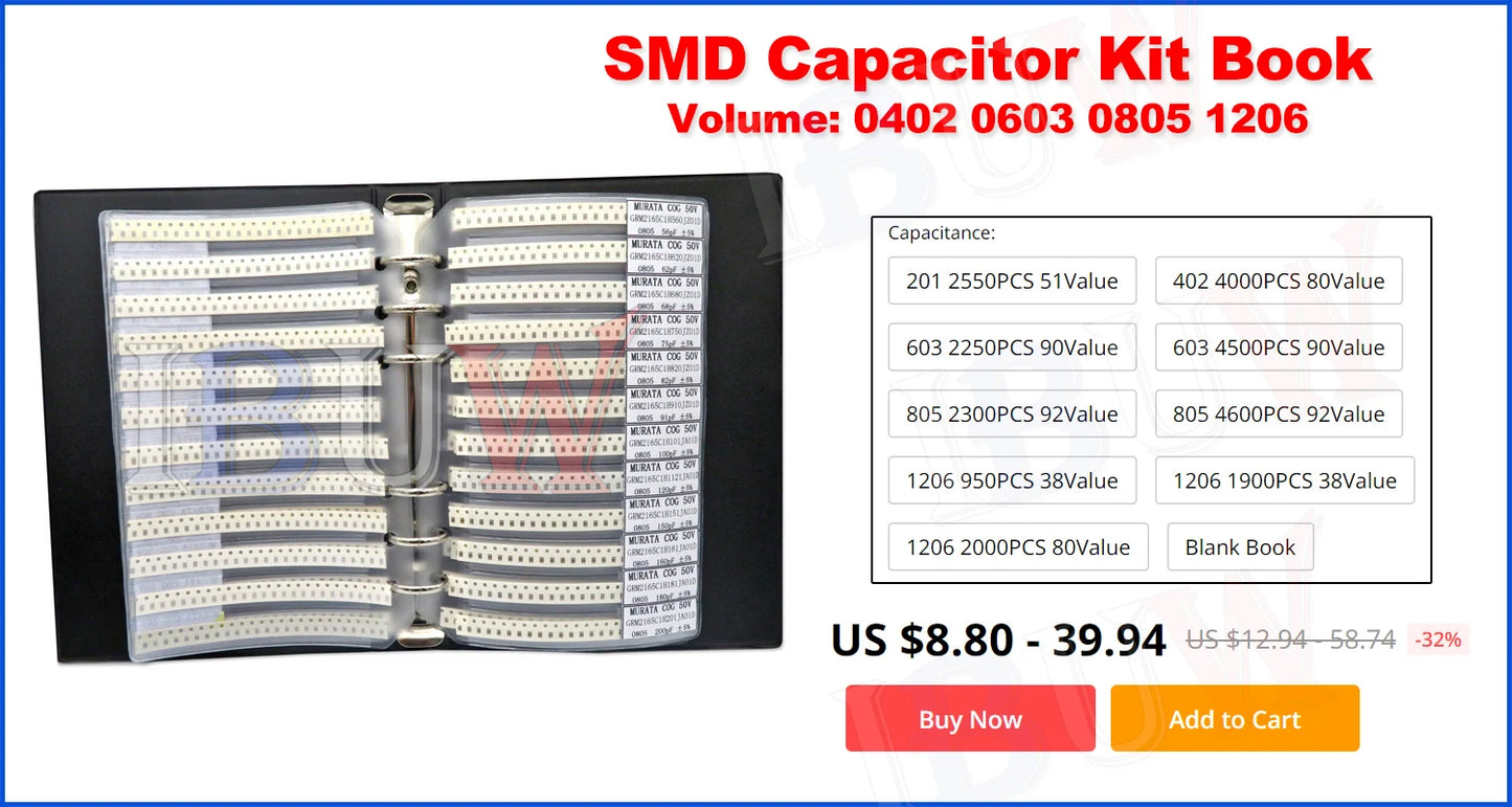 100PCS=5 colors x 20pcs 5050 5703 1210 1206 0805 0603 LED Diode Assortment SMD LED Diode Kit Green/ RED / White / Blue / Yellow