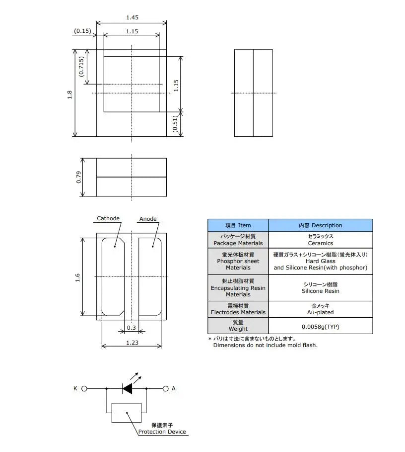 For Automotive LED Application High Power LED 4.44W 3V 1815 Amber NICHIA NCSA170BT