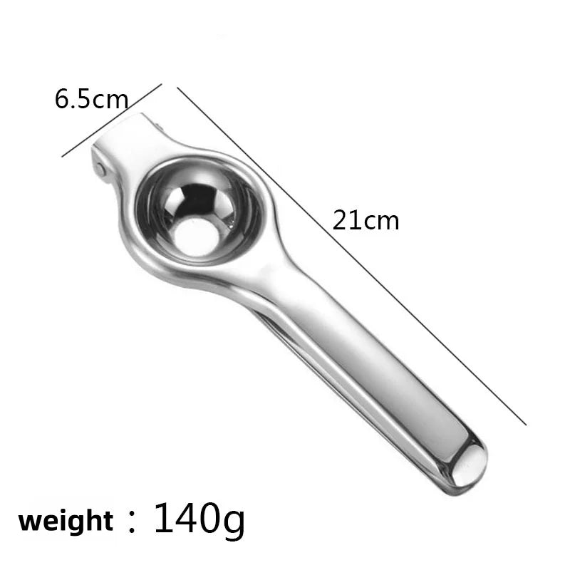Stainless steel lemon squeezer, manual high-efficiency juicer, and compatible with a variety of fruits