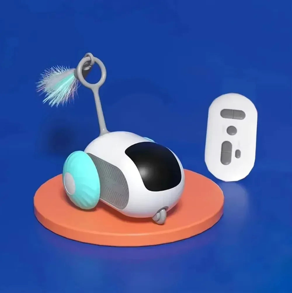 Electric Cat Toys Remote Control Sports Car Teaser Stick Self-Help Boredom Reliever Indoor Cat Interactive Smart Cat Toys