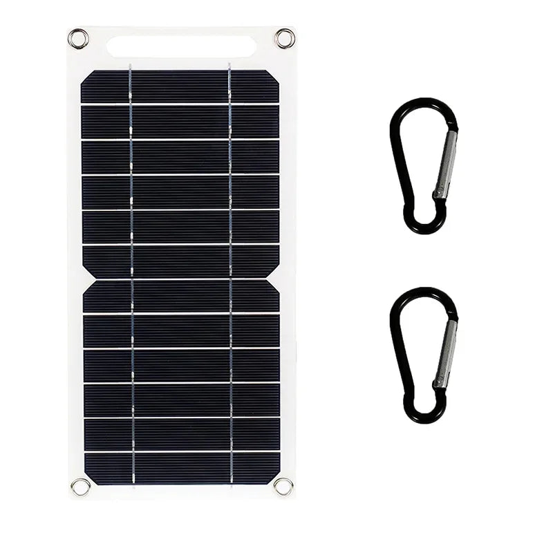 Solar Panel With USB Waterproof Outdoor Hiking And Camping Portable Battery Mobile Phone Charging Bank Charging Panel 6V